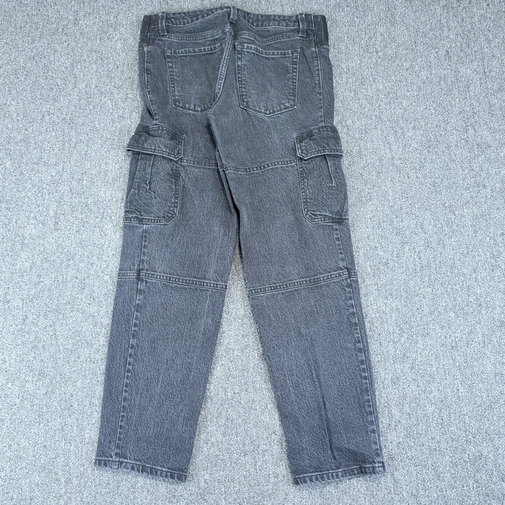 Isabel by Ingrid & Isabel 90s Straight Maternity Cargo Jeans Womens 2 Black